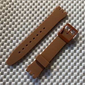 Brown Watch Band (Strap Only) - fits Swatch Gent model